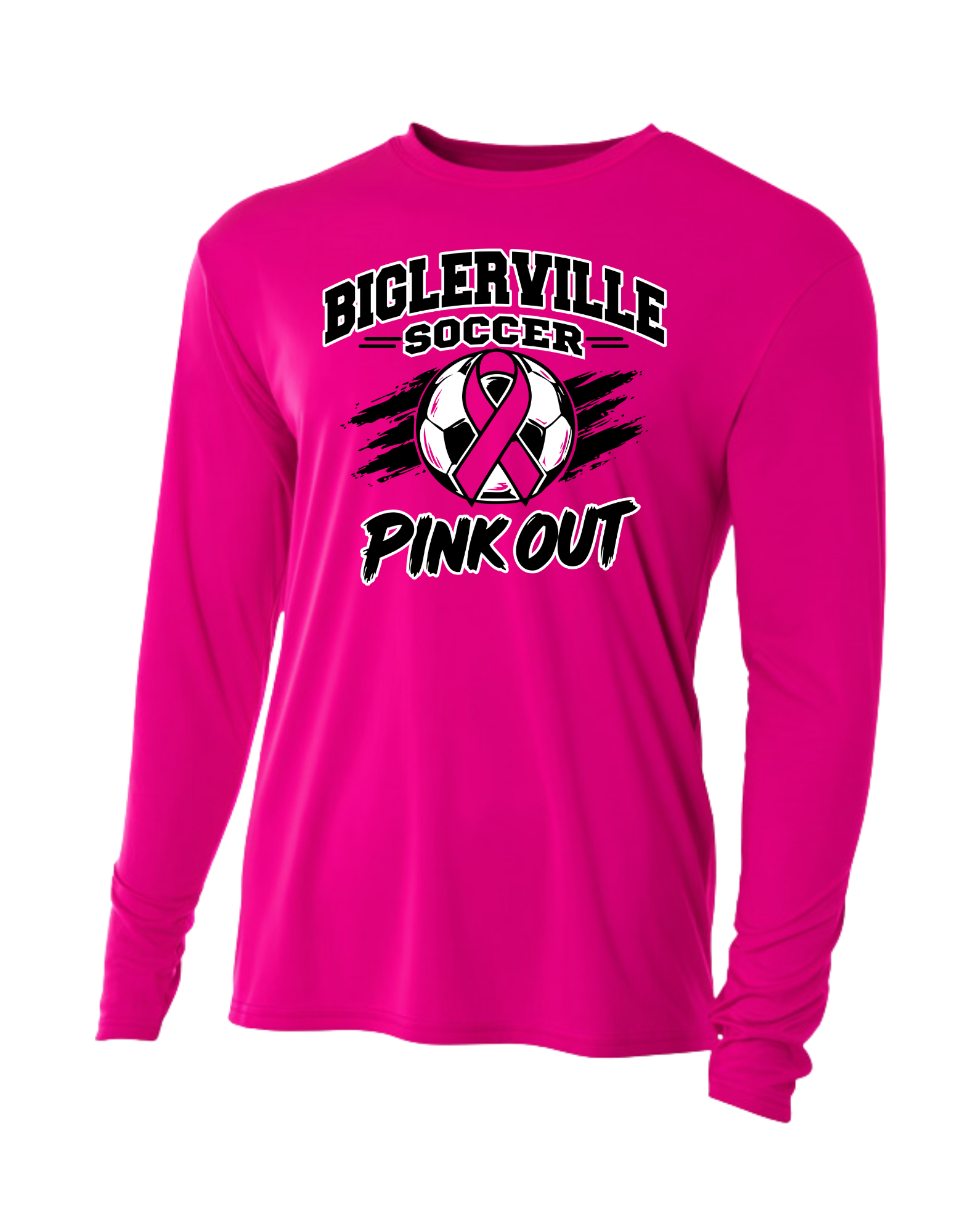 Performance Long Sleeve Tee - Hot Pink